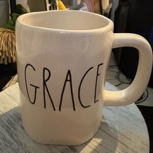 Rae Dunn White 'Grace' Mug